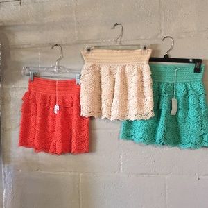 Lace shorts